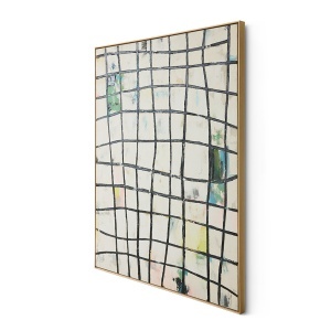 Tablou multicolor din lemn 131x163 cm Wired HKliving