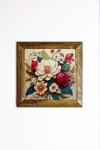 Tablou multicolor din lemn 16x16 cm Ersytastablo15 The Home Collection