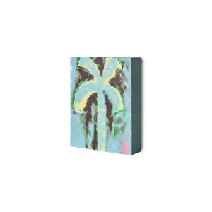 Tablou multicolor din lemn 16x20 cm Palmate HKliving