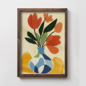 Tablou multicolor din lemn 35x47 cm TUN029-L The Home Collection