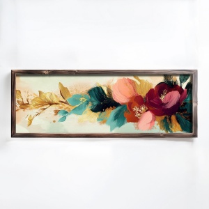 Tablou multicolor din lemn 40x120 cm EMR021 The Home Collection