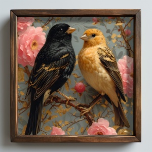 Tablou multicolor din lemn 50x50 cm AI076 The Home Collection