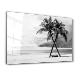 Tablou multicolor din sticla 46x72 cm OGLS-1045 The Home Collection