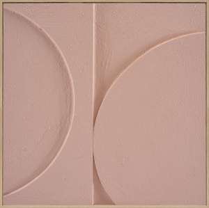 Tablou roz din fibre naturale 80x80 cm Awa Ter Halle