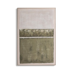 Tablou verde/maro din fibre naturale 100x150 cm Kain Vical Home