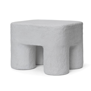 Taburet alb din bumbac 28x34 cm Podo Ferm Living