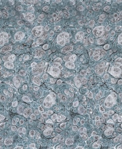 Tapet albastru din hartie Marbling Rebel Walls
