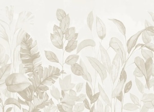 Tapet bej din hartie Happy Plants Rebel Walls