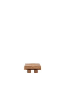 Tava decorativa maro din lemn 7x8 cm Moku Ferm Living