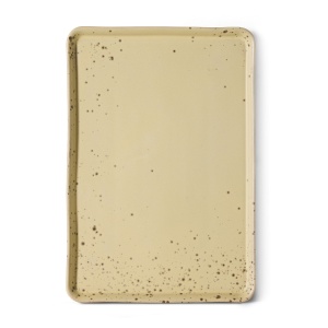 Tava dreptunghiulara galbena din ceramica 23x33 cm 70s ceramics Grit HK Living