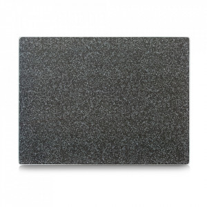 Tocator dreptunghiular gri antracit din sticla 30x40 cm Granite Zeller