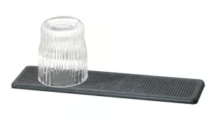 Uscator pentru pahare gri din piatra 8x30 cm Damon Wenko