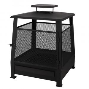 Vatra foc neagra din metal Azmer Esschert Design