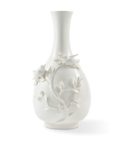Vaza alba din ceramica 60 cm 3D Birds Pols Potten