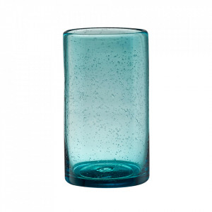 Vaza albastru petrol din sticla 14 cm Cora Cozy Living Copenhagen