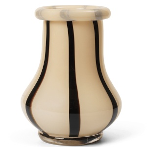 Vaza bej din sticla 19 cm Riban Ferm Living