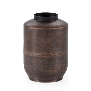 Vaza decorativa din metal maro bronz 32 cm Mystery Thai Natura
