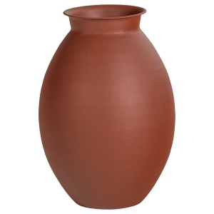Vaza decorativa maro din metal 70 cm Caro Woood