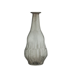 Vaza gri din sticla 17 cm Joys Madam Stoltz