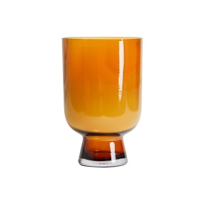 Vaza maro chihlimbar din sticla 42 cm Yuka Vical Home