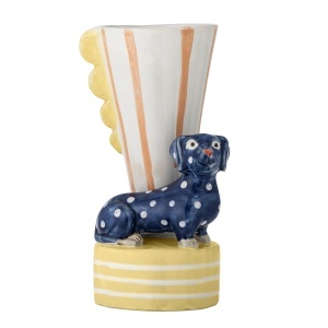 Vaza multicolora din ceramica 22 cm Dachsy Bloomingville