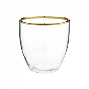 Vaza transparenta din sticla 12 cm Leo Vtwonen