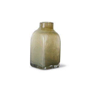 Vaza verde deschis din sticla 20 cm Atelier HKliving