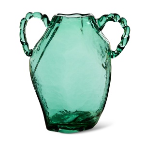 Vaza verde din sticla 34 cm Gemstone Sapphire HKliving