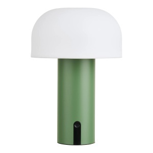 Veioza alba/verde din metal 22 cm Soham House Nordic