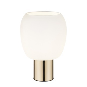 Veioza aurie/alba din metal 23 cm Calvo Zuma Line