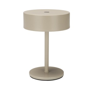 Veioza bej din metal 15 cm Mini Zuiver