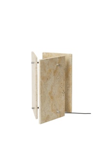 Veioza bej din piatra 36 cm Oeste Ferm Living