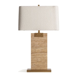 Veioza crem/alba din piatra 78 cm Dett Vical Home