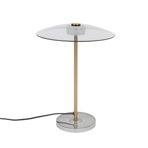 Veioza dimabila aurie din sticla 42 cm Float Zuiver