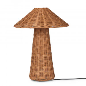 Veioza maro din ratan 40 cm Dou Ferm Living