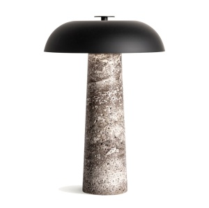 Veioza maro/neagra din marmura cu 3 becuri 41 cm Tega Vical Home