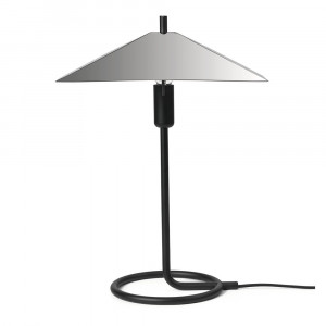 Veioza neagra/argintie din metal 43 cm Filo Ferm Living