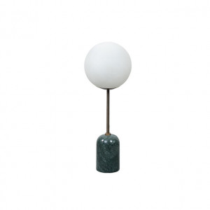 Veioza verde/alba din marmura si fier 56 cm Marble LifeStyle Home Collection