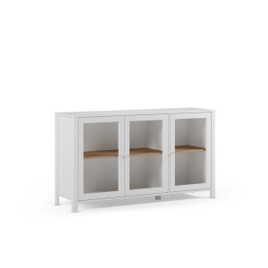 Vitrina din lemn alb 80 cm Alessandra Quiet Object