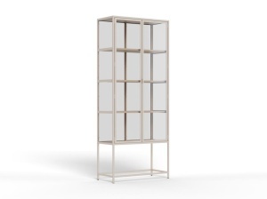 Vitrina din metal gri 186 cm Seaford Quiet Object