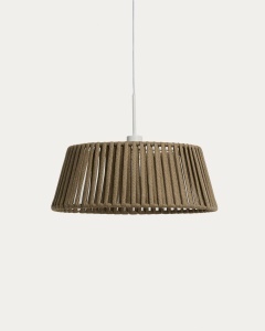 Abajur pentru exterior bej din metal Aldet Kave Home