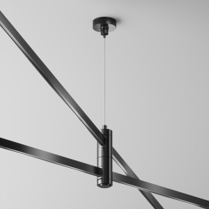 Accesoriu pentru sina negru din metal Flarity Hang Double Cable Maytoni