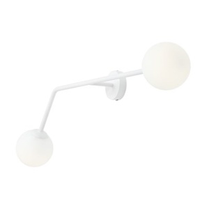 Aplica alba din metal cu 2 becuri Pure Quiet Object