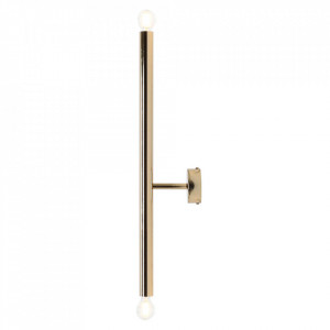 Aplica aurie din metal cu 2 becuri Tubo Quiet Object