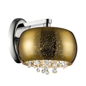 Aplica aurie din sticla si metal Vista Transparent Zuma Line