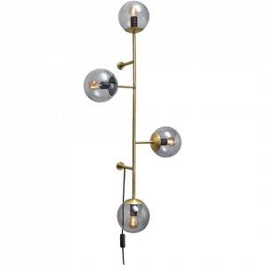 Aplica maro alama din metal si sticla cu 4 becuri Orb Wall Bolia