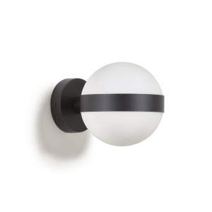 Aplica neagra din metal Anasol Kave Home