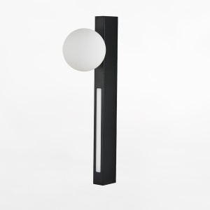 Aplica neagra din metal cu 2 becuri Lund Zuma Line