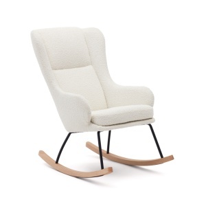 Balansoar alb din textil Maustin Kave Home
