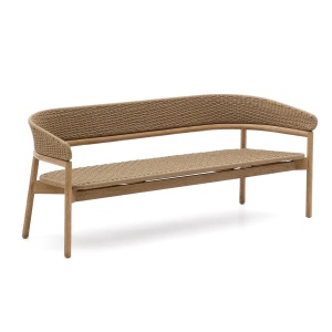 Banca exterior crem din lemn 167 cm Arinella Kave Home